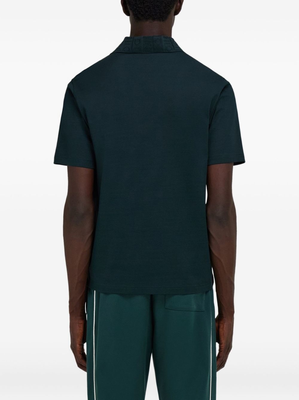 V-neck polo shirt - 4