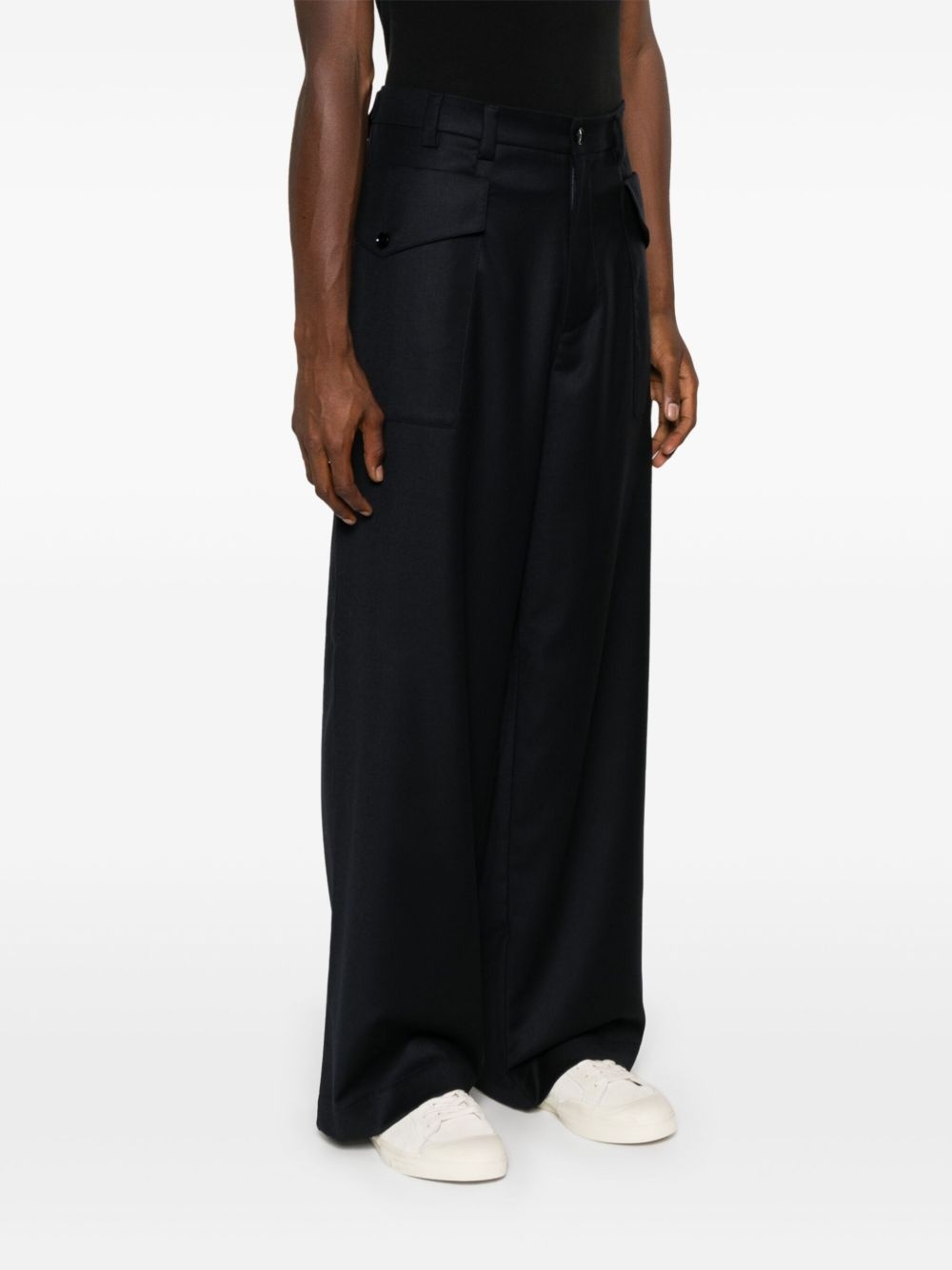 Caorloto Fan wide-leg trousers - 3