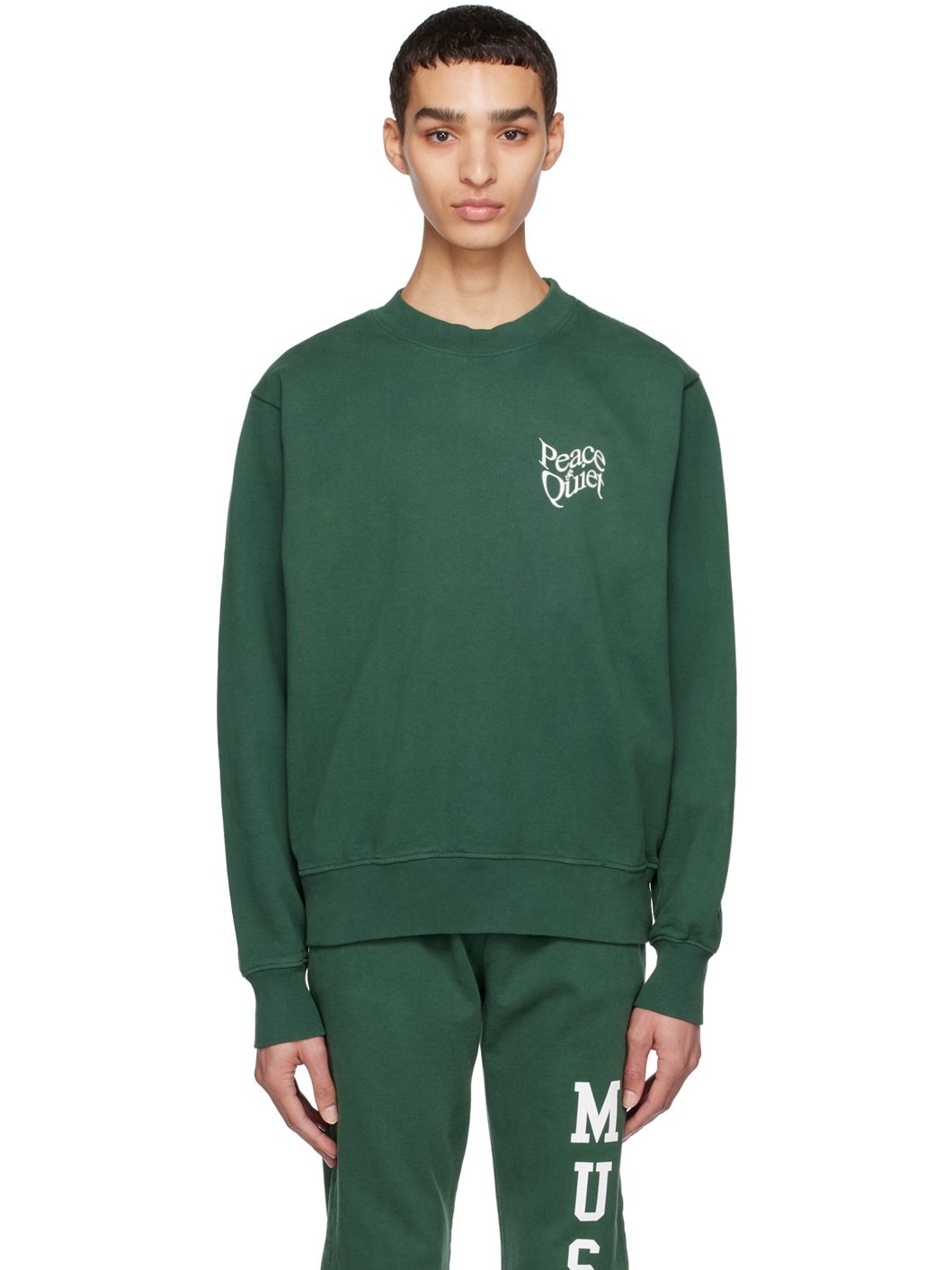 Green Warped Sweatshirt - 1