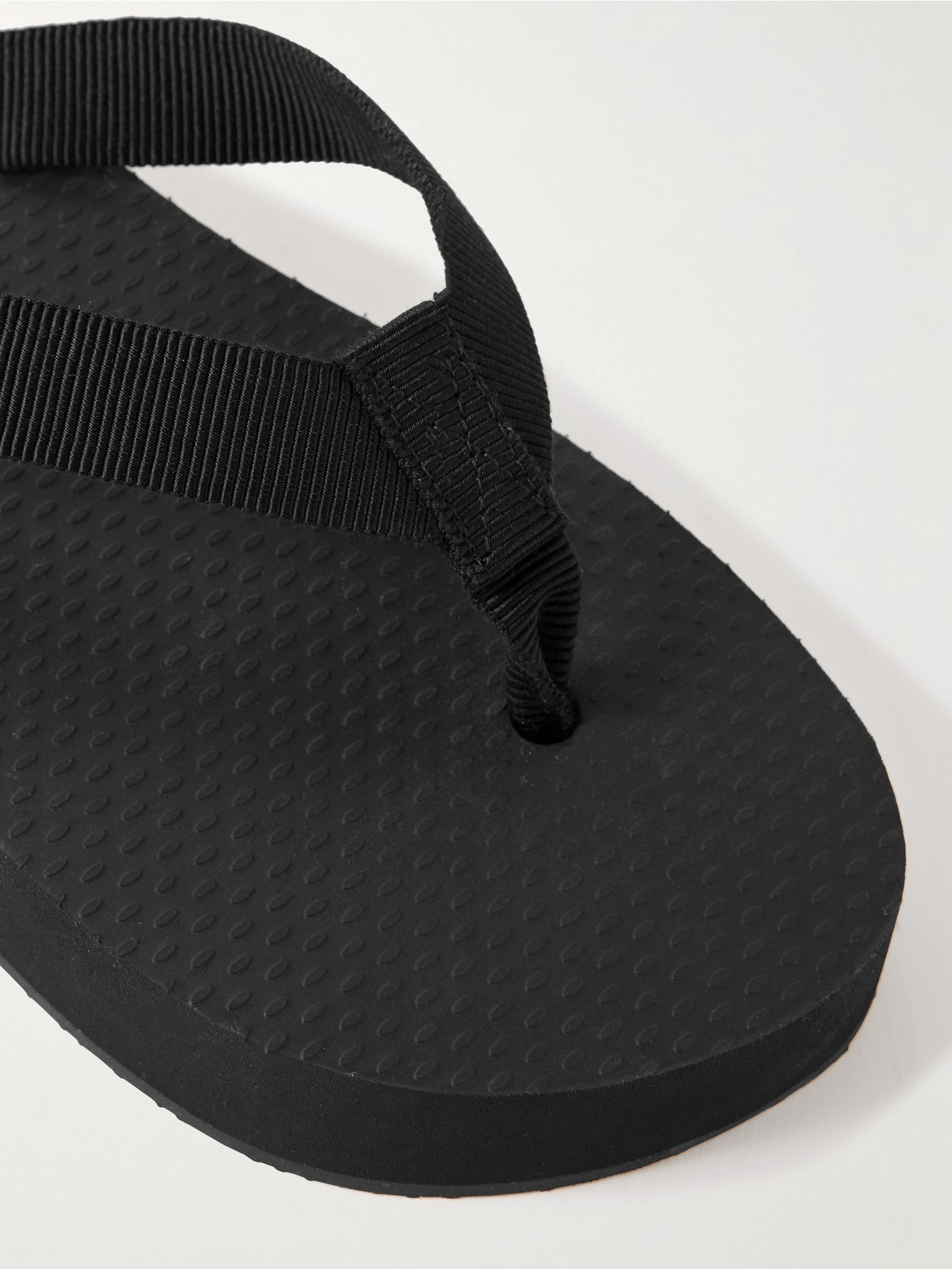 Dune cotton-blend grosgrain platform flip flops Black - 4