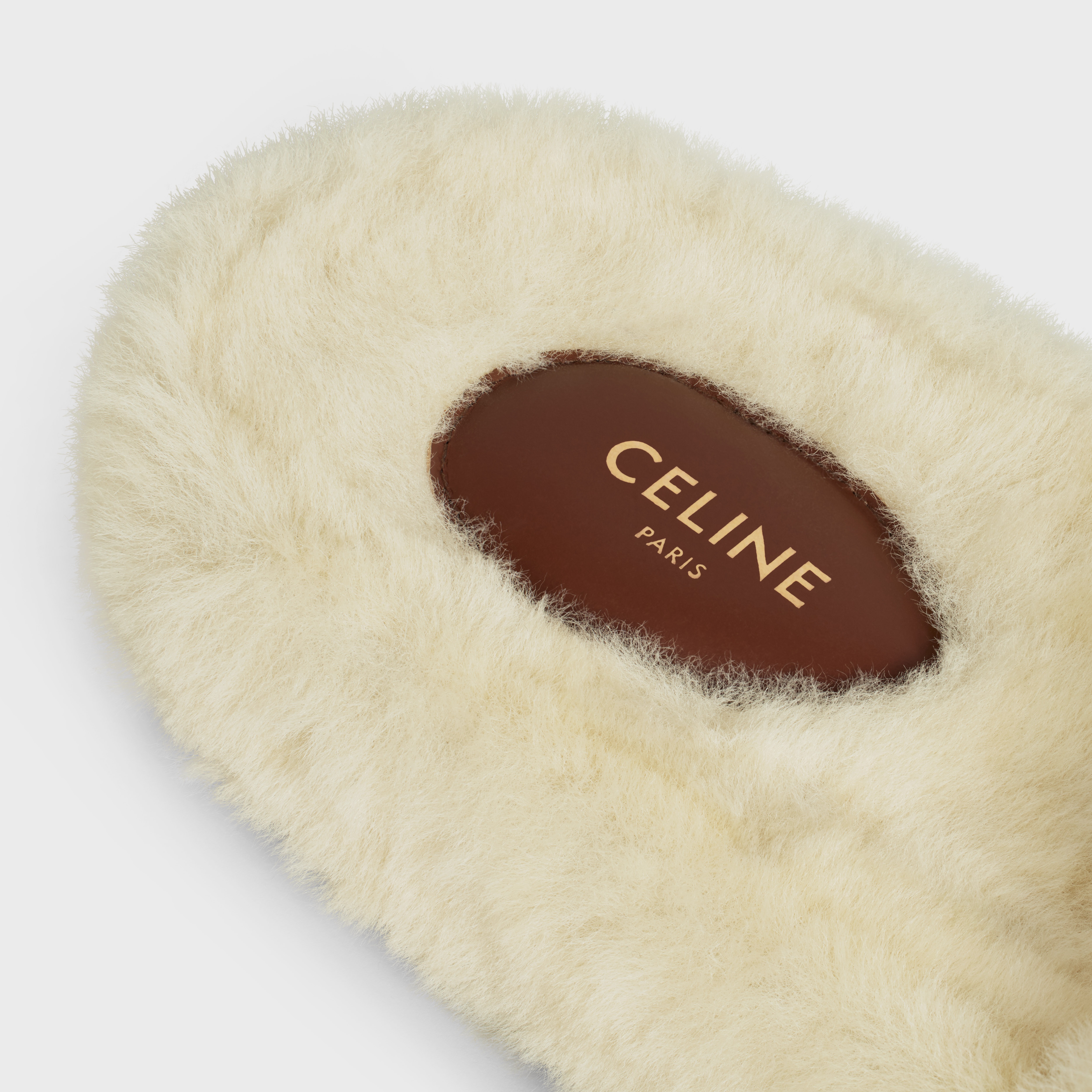 CELINE FUR SLIDES in Shearling - 5