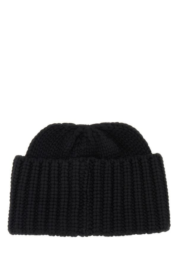 SAINT LAURENT Saint Laurent Woman Black Cashmere Beanie Hat
