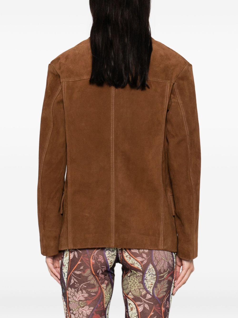 button-up flap-pockets jacket - 4