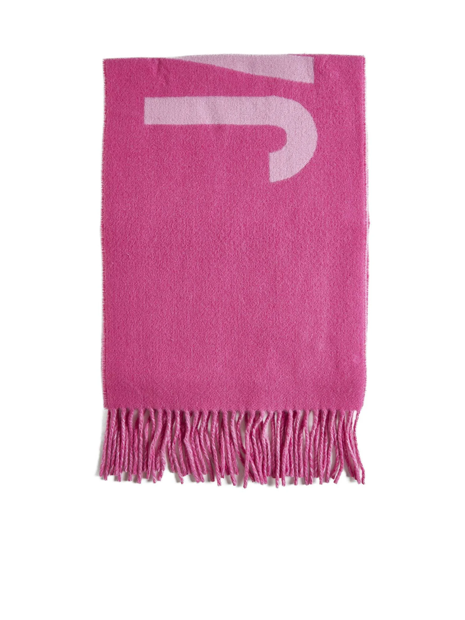 Jacquemus Men Pink Scarf With Logo - 1