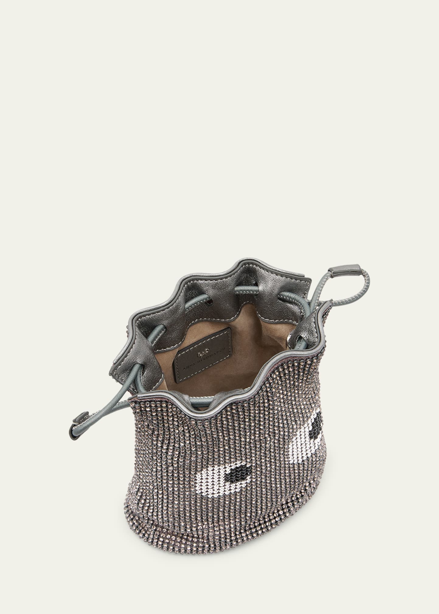 Eyes Mesh Crystal Pouch Bag - 3