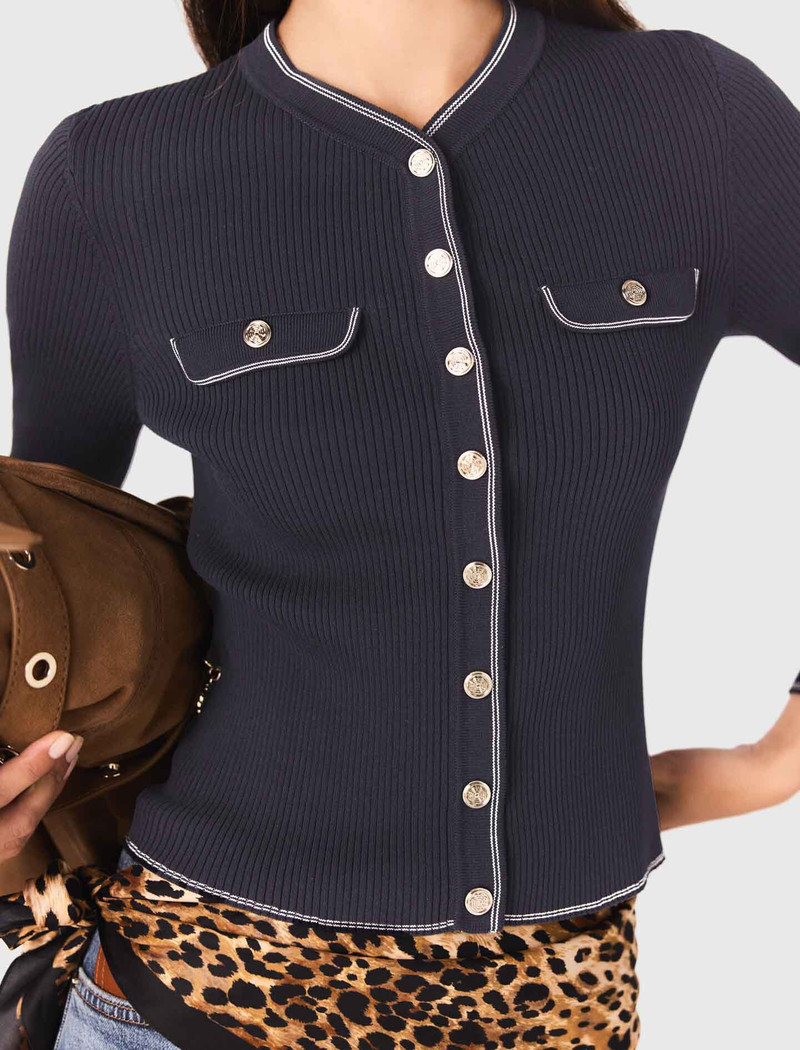 Ribbed knit cardigan 4