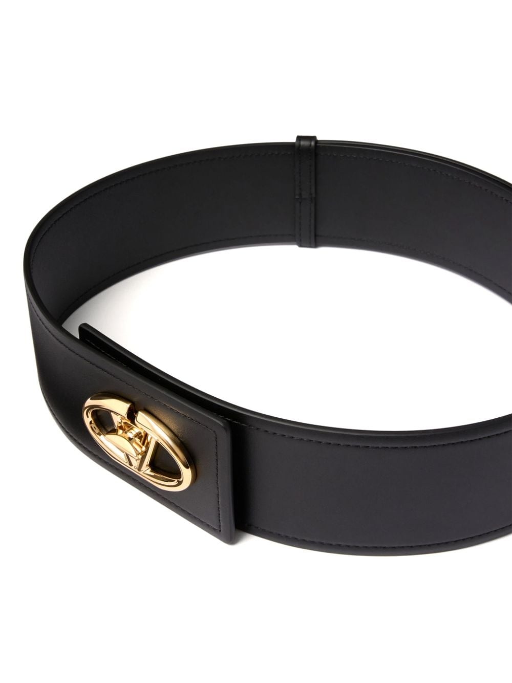 VLogo leather belt - 3