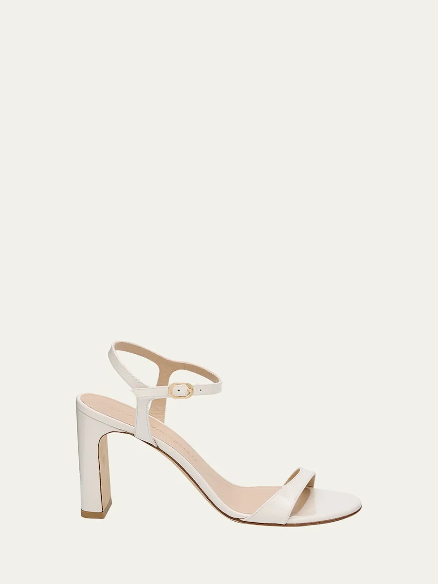Babette Patent Leather Ankle-Strap Sandals - 1