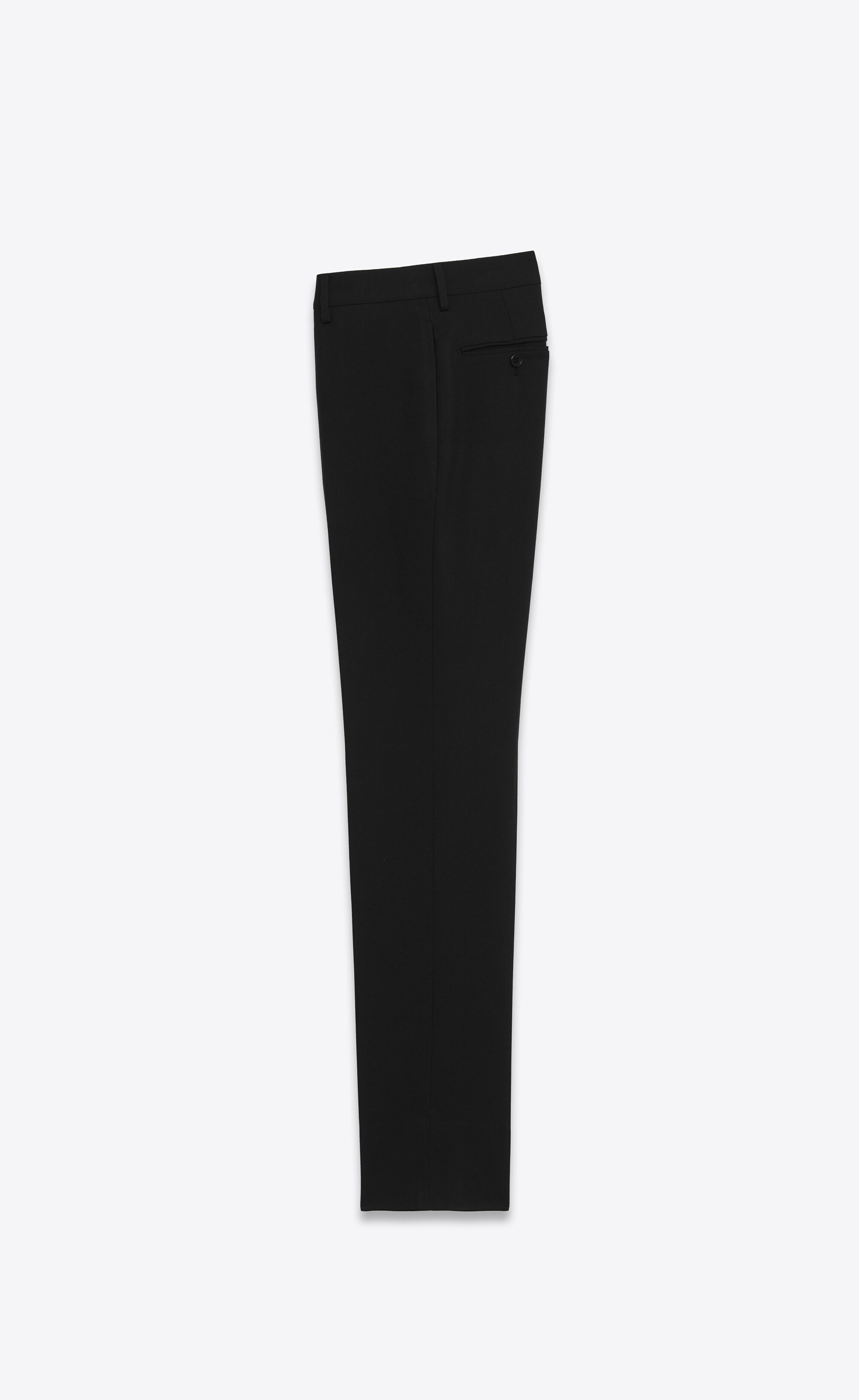 tailored pants in saint laurent gabardine - 2