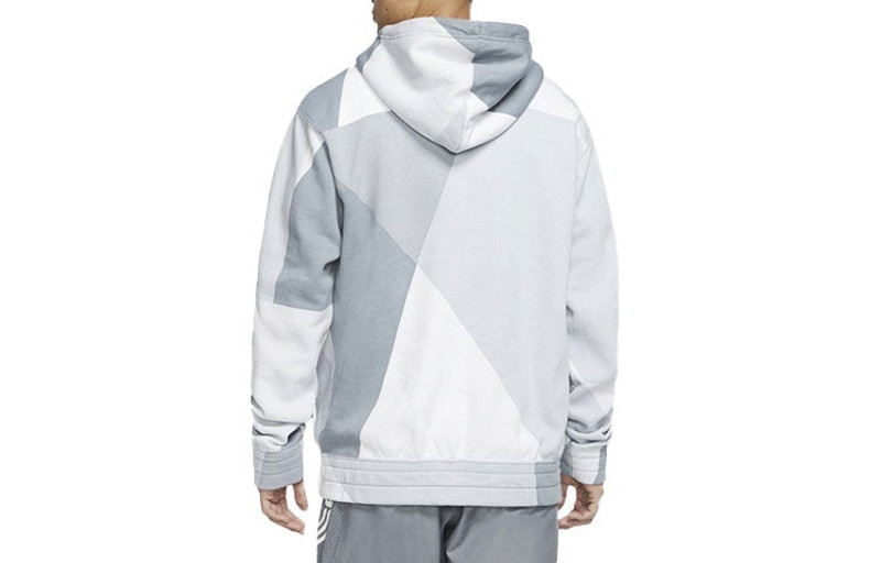 Nike Nike Kyrie Irving Zipper Basketball Sports Fleece Lined Hooded Jacket Gray BV9286-100 outlook