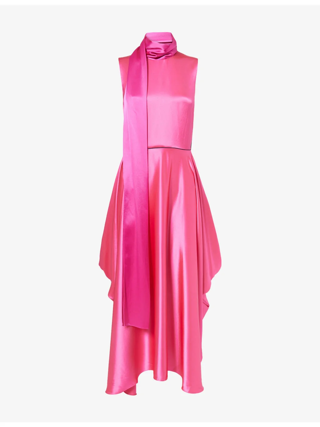 Aela Hammered Satin Maxi Dress - 1