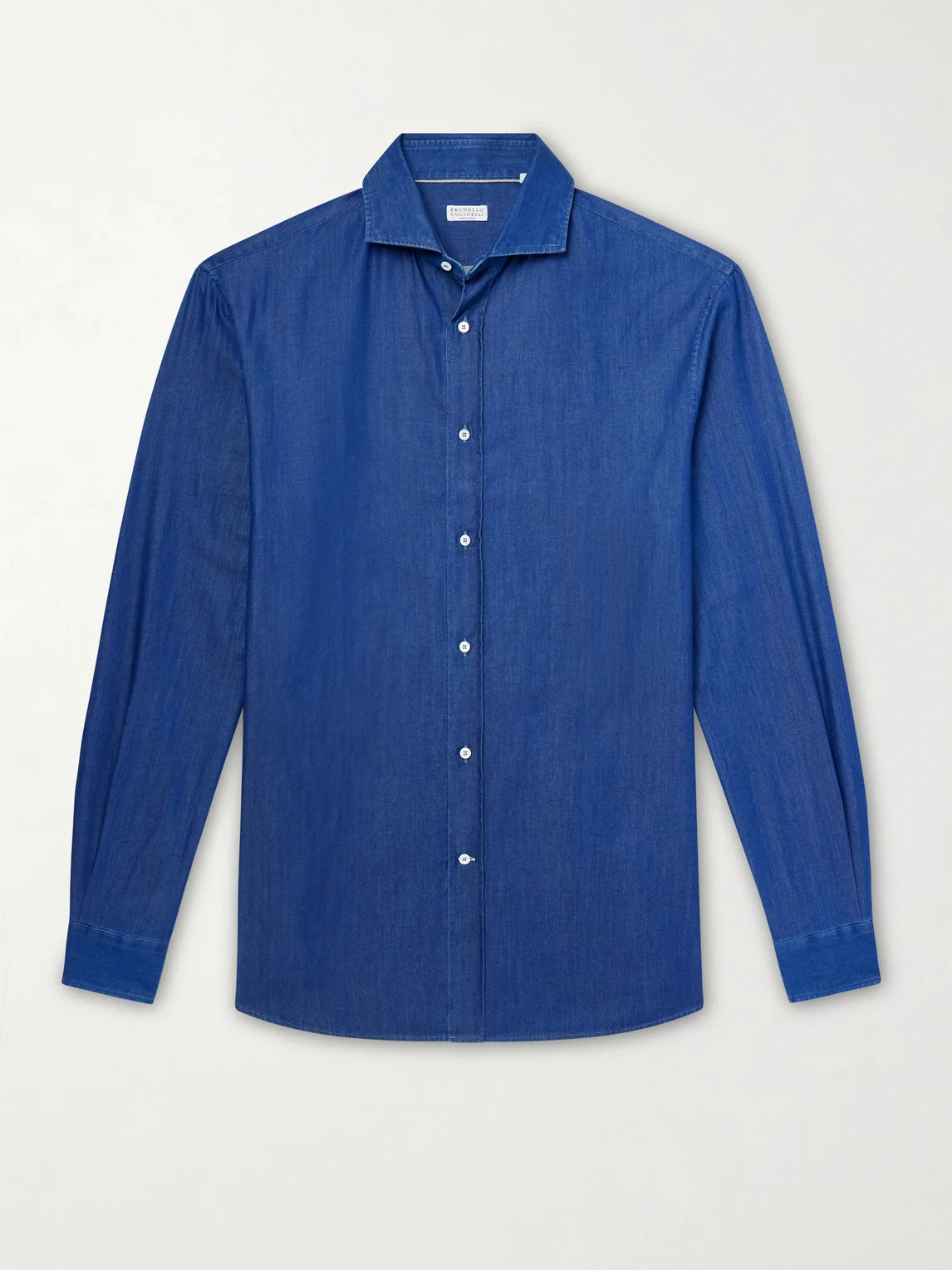 Cutaway-Collar Cotton-Chambray Shirt - 1