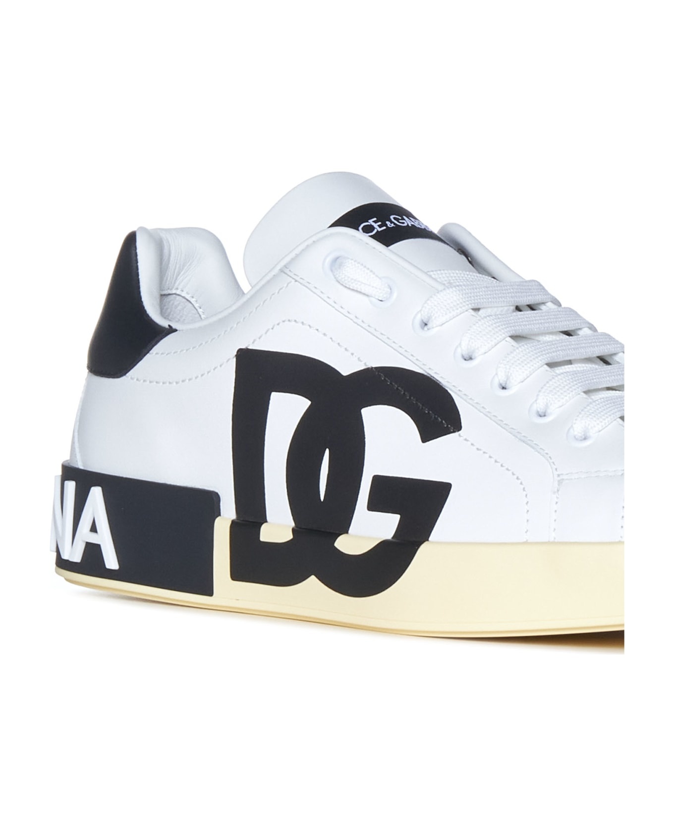 Portofino Nappa Sneaker With Printed Dg Logo - 4