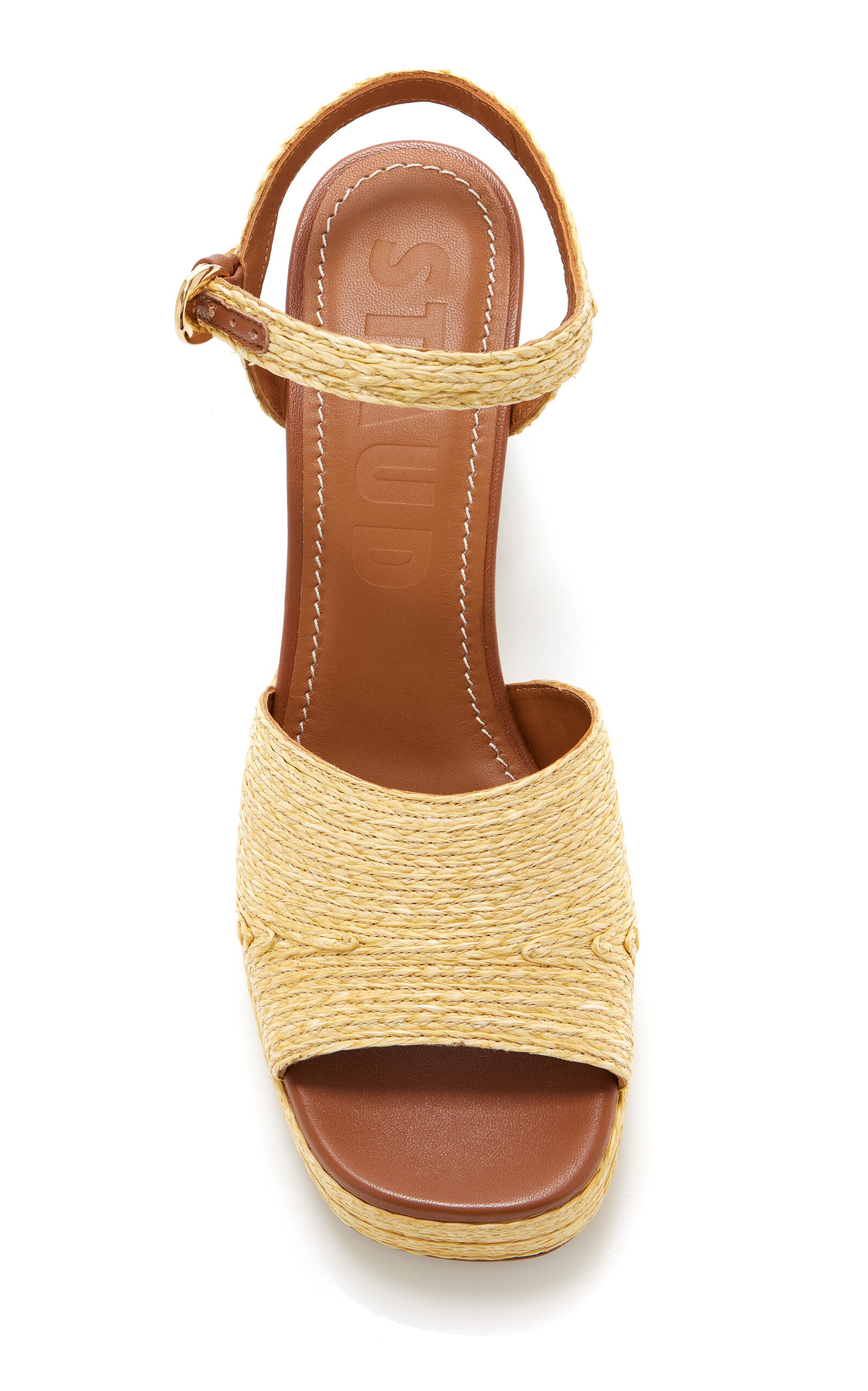 Jodie Platform Raffia Sandals neutral - 3