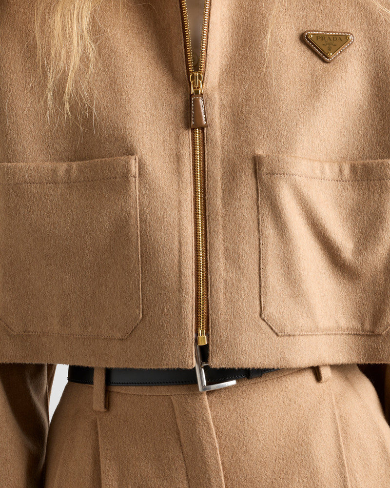 Camel-hair blouson jacket 3