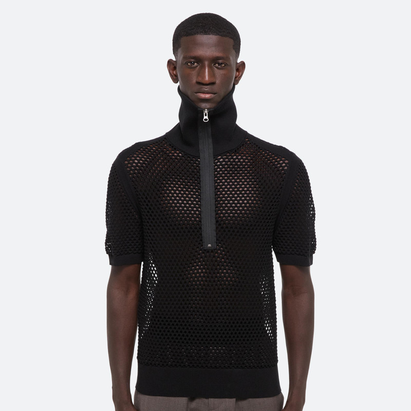 QUARTER-ZIP MESH SHIRT 6