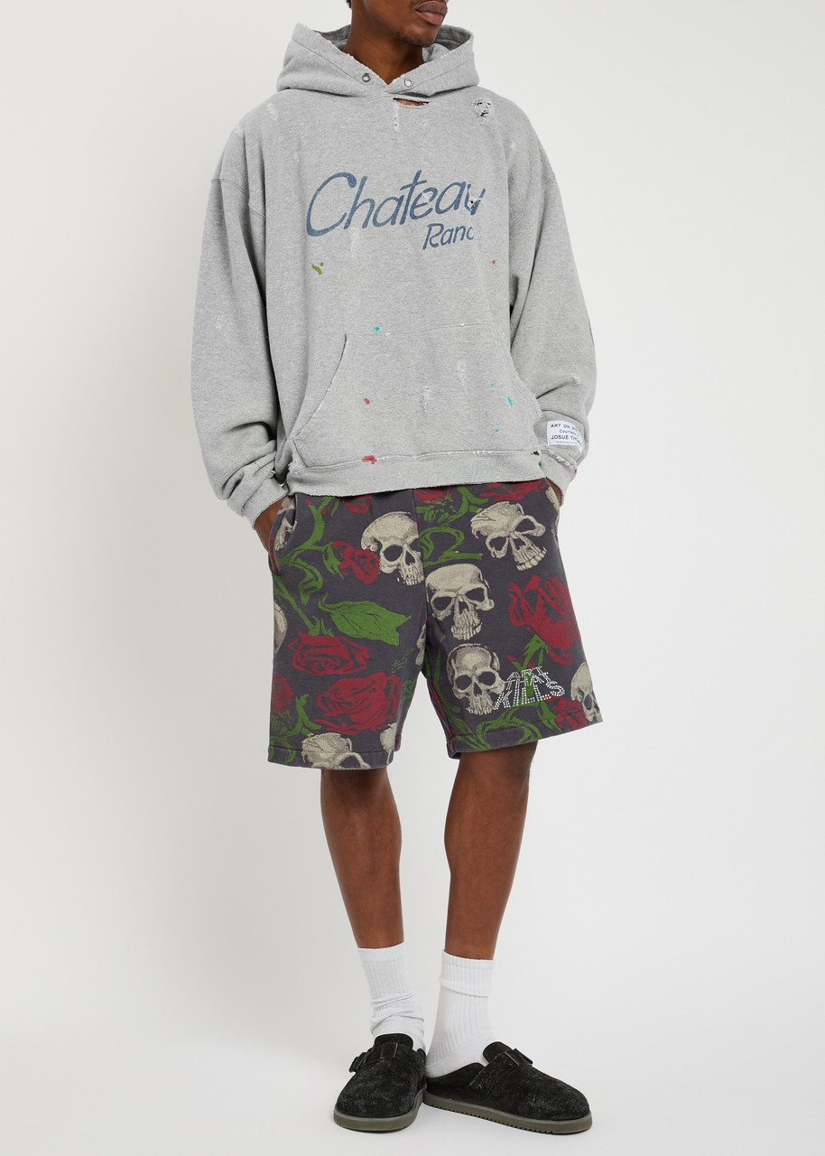 Gallery Dept. Distressed Chateau Ranch Hooded Cotton-blend Sweatshirt - 4