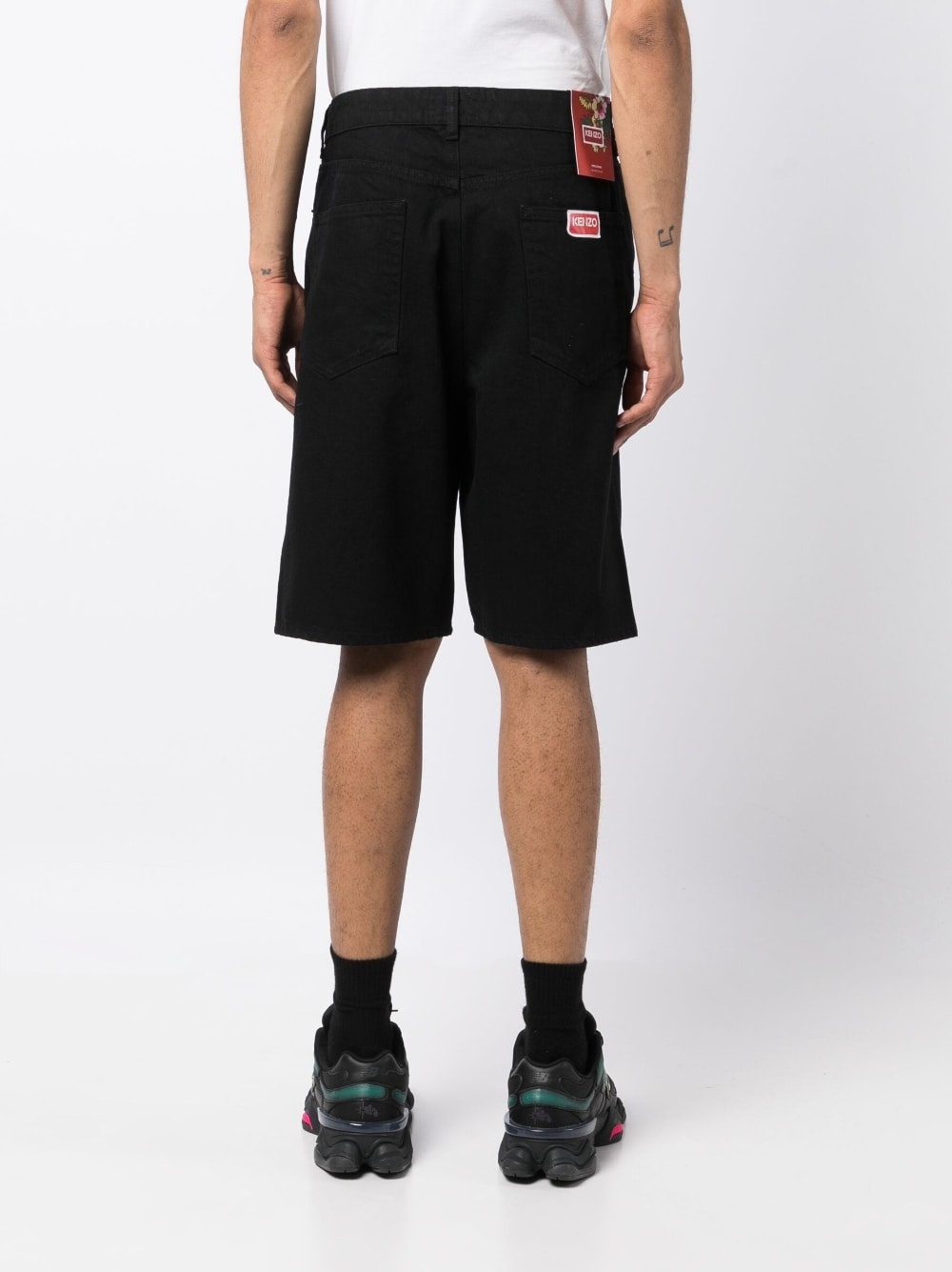 logo-patch Bermuda shorts - 4