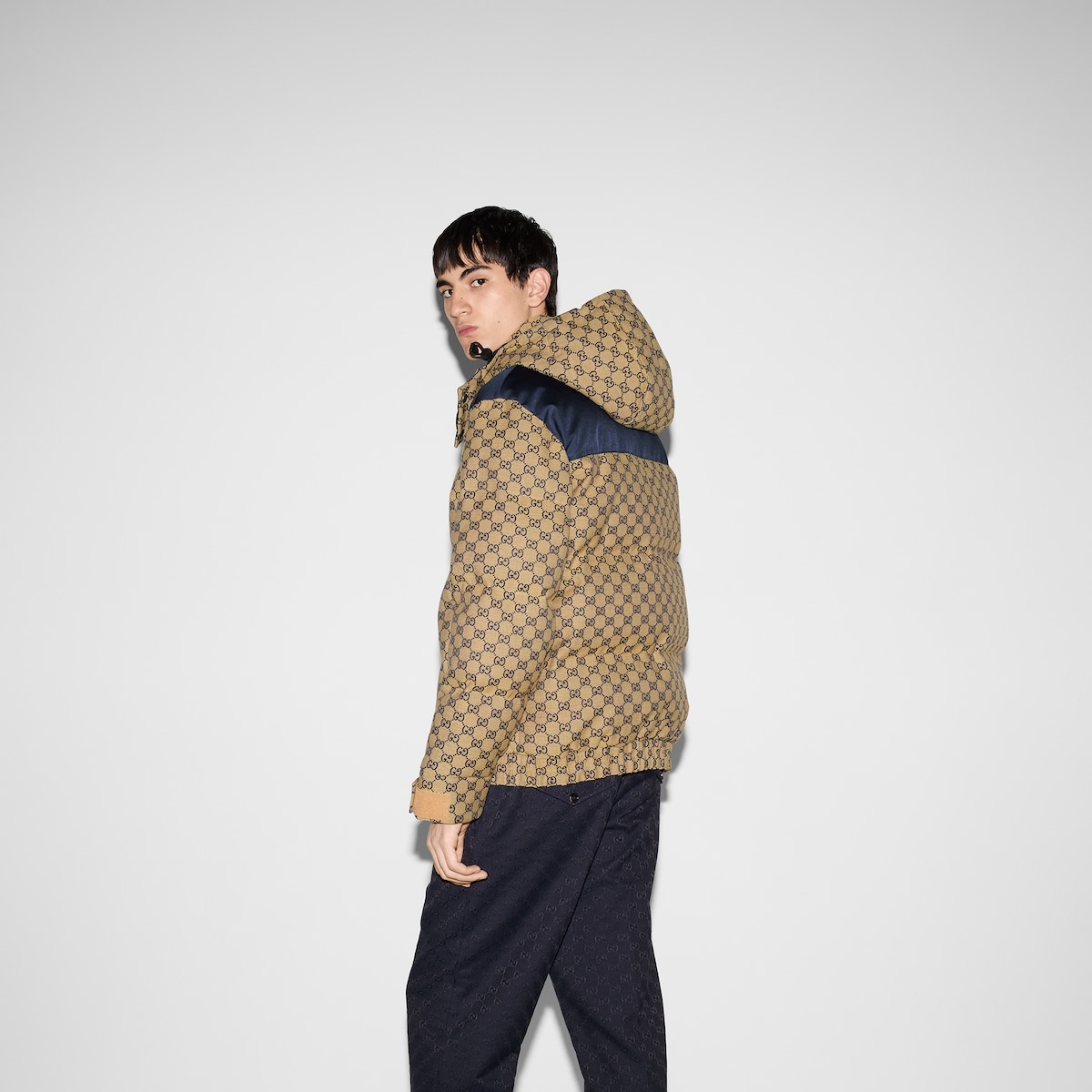 GG canvas down jacket - 4
