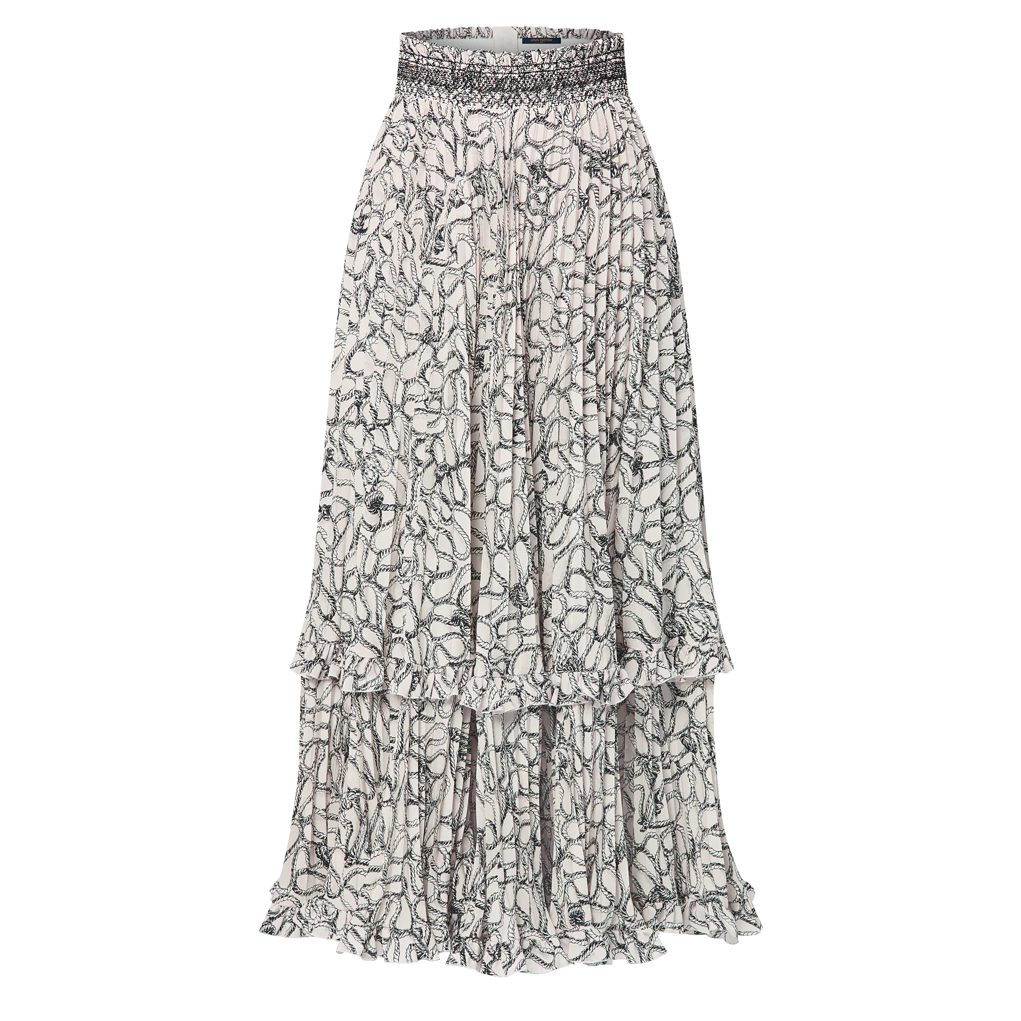 Embroidered Band Skirt - 1