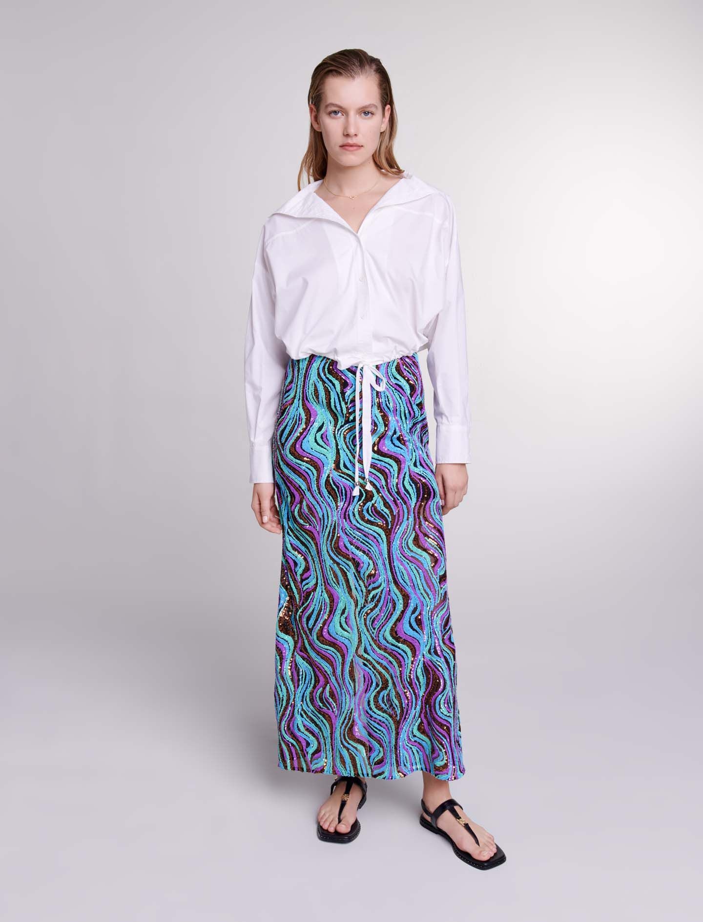 Sequin maxi skirt - 7