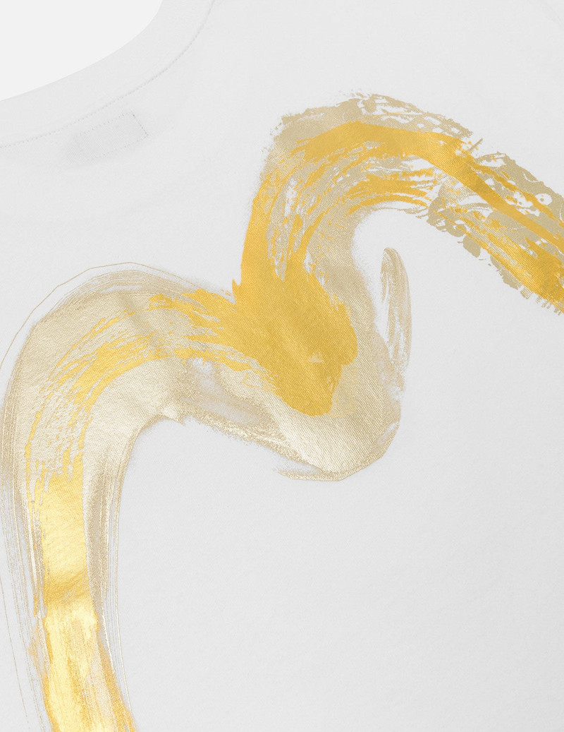 Artistic Brush Daicock Print Relax Fit T-Shirt 5