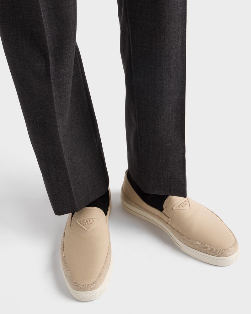 Prada Cotton canvas slip-ons outlook