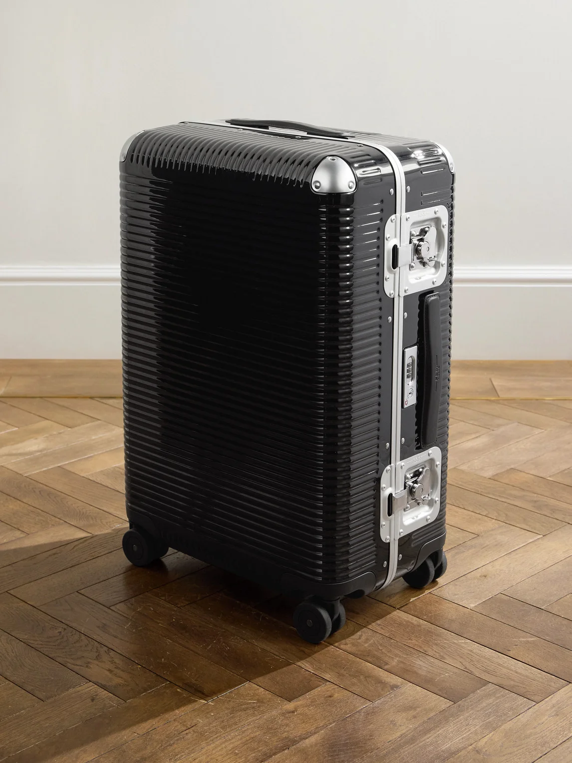 Bank Spinner 68cm Leather-Trimmed Polycarbonate Suitcase - 1