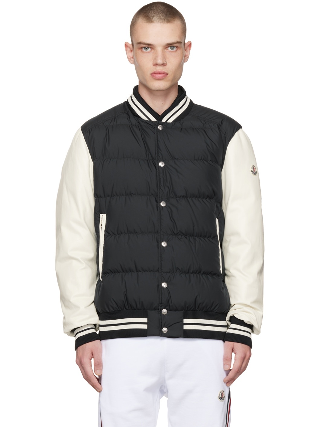 Black Ventoux Down Bomber Jacket - 1