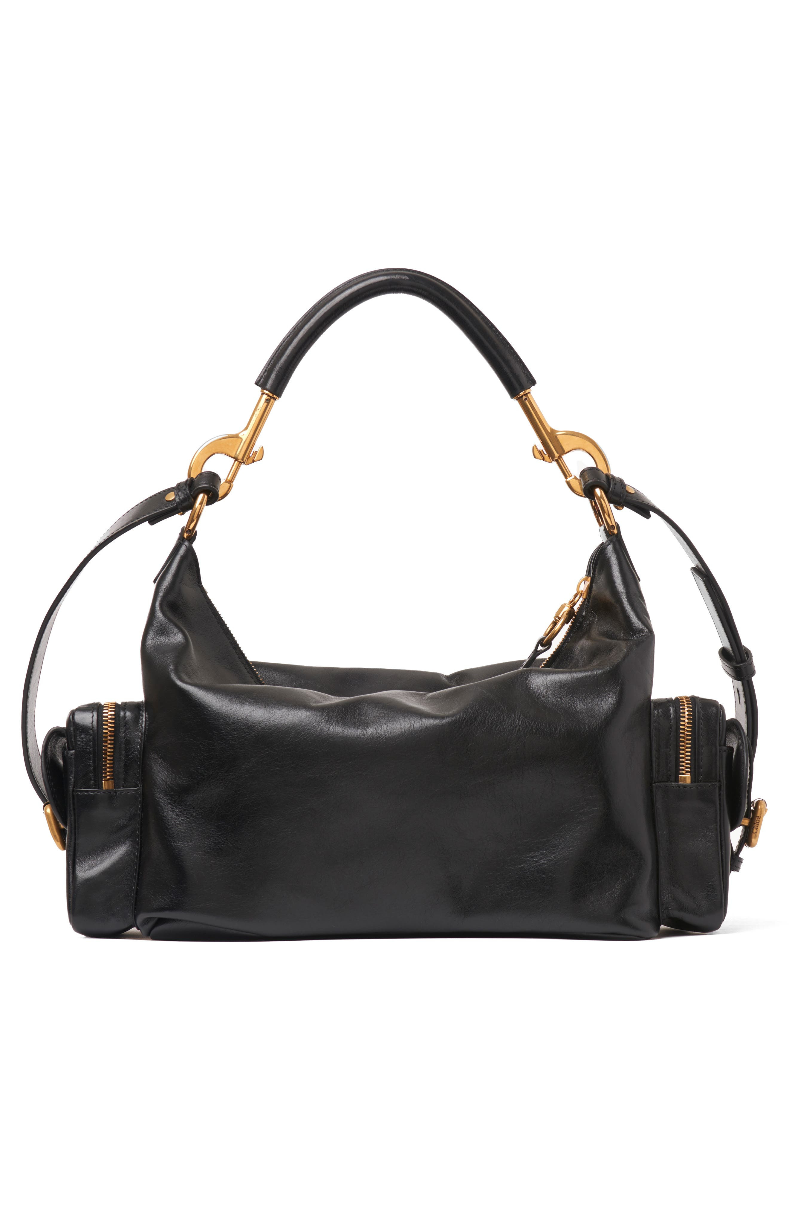 Chloé Camera Leather Top Handle Bag in Black at Nordstrom - 4