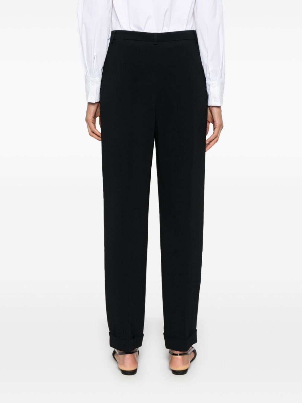 straight-leg cady trousers - 4