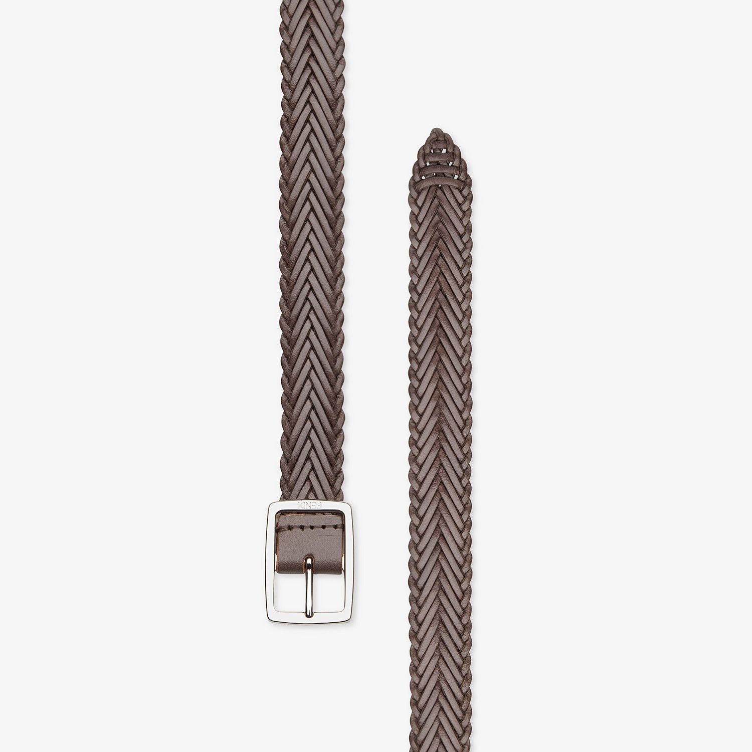 Brown leather belt - 2