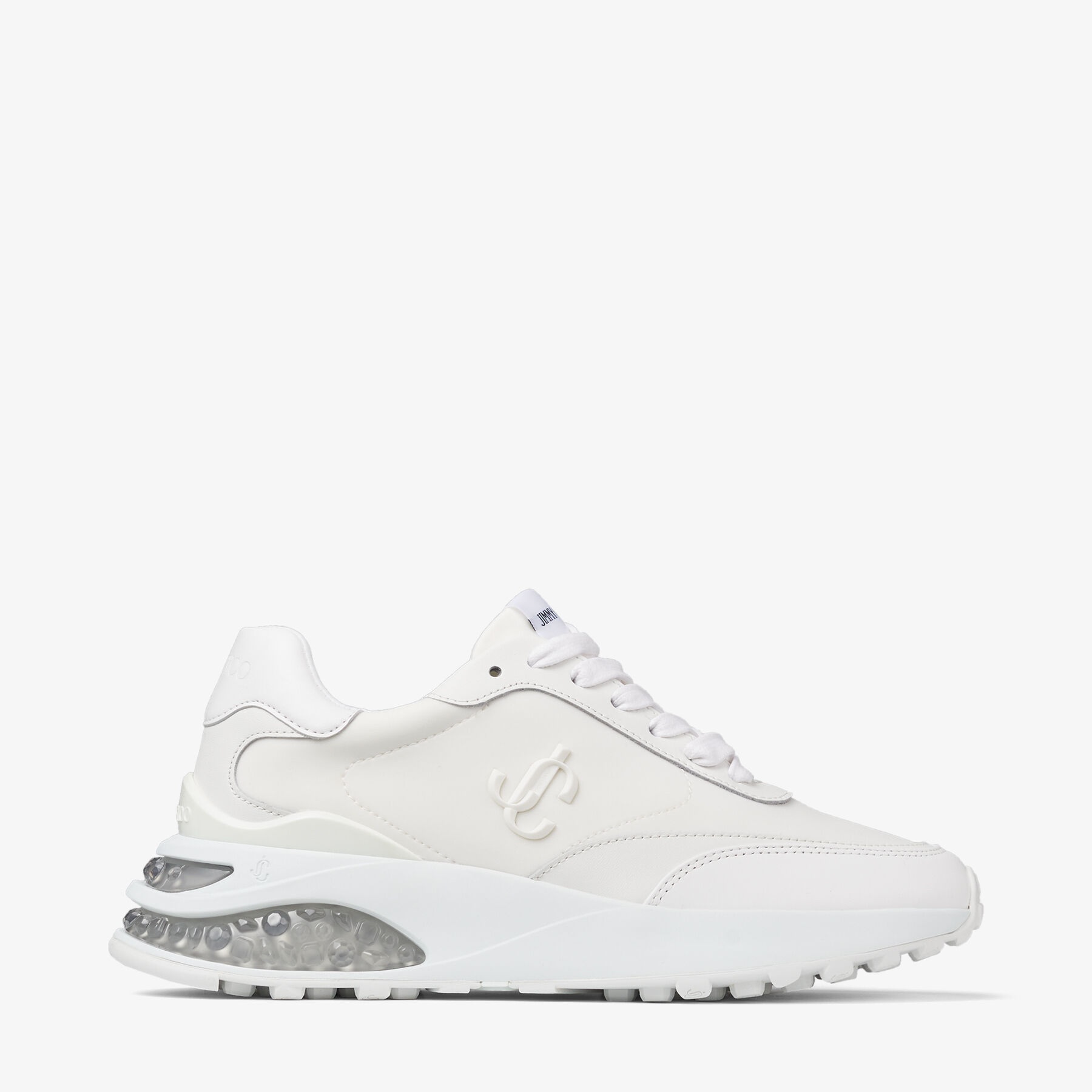 Memphis Lace Up/F
White Neoprene and Leather Low Top Trainers - 1