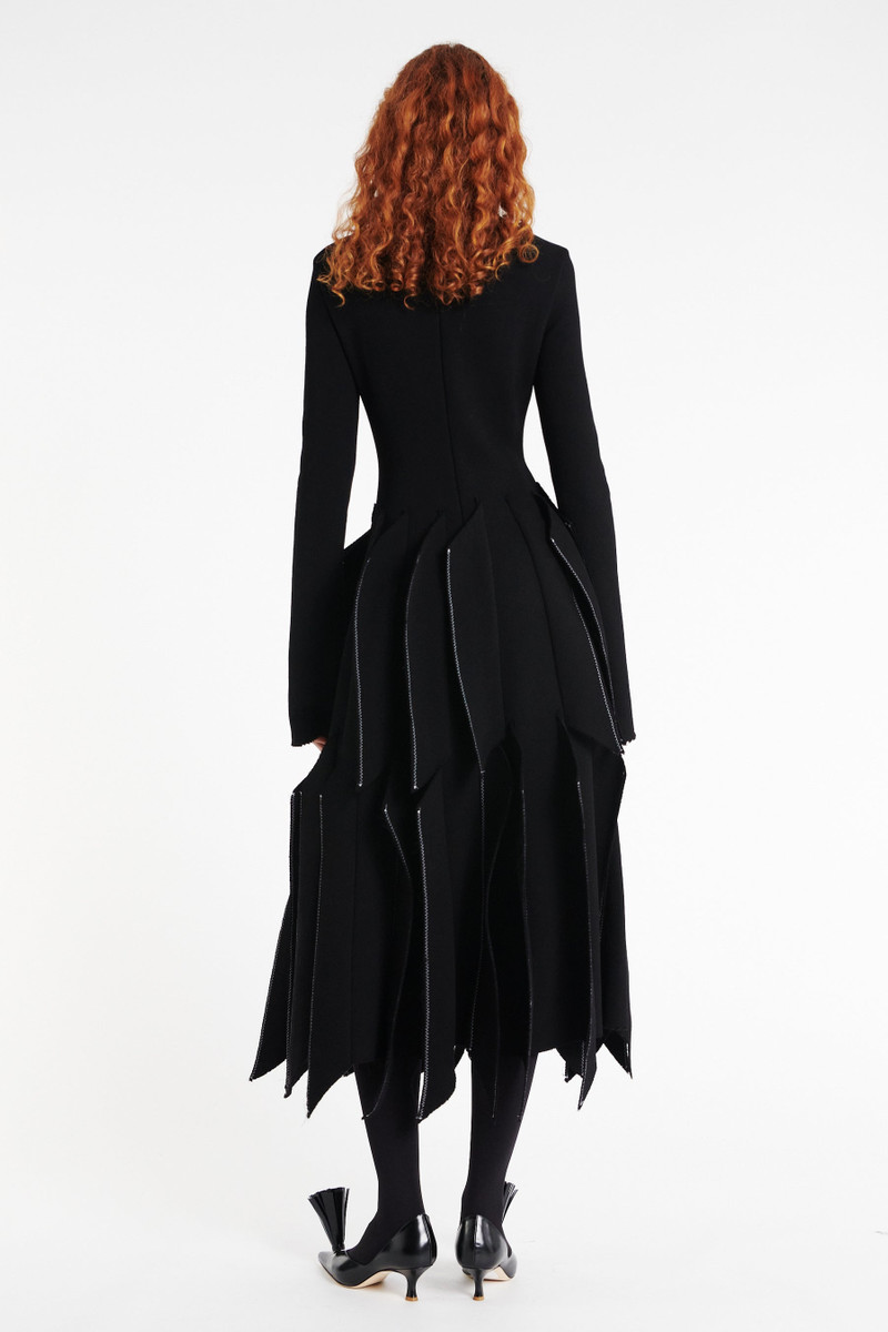 DRESS WITH PANELS BLACK 3