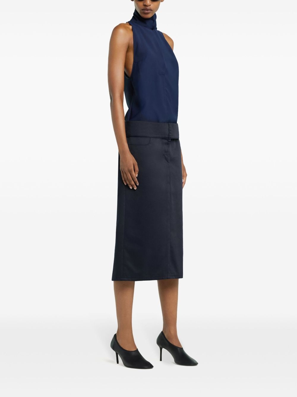 belted midi skirt - 3