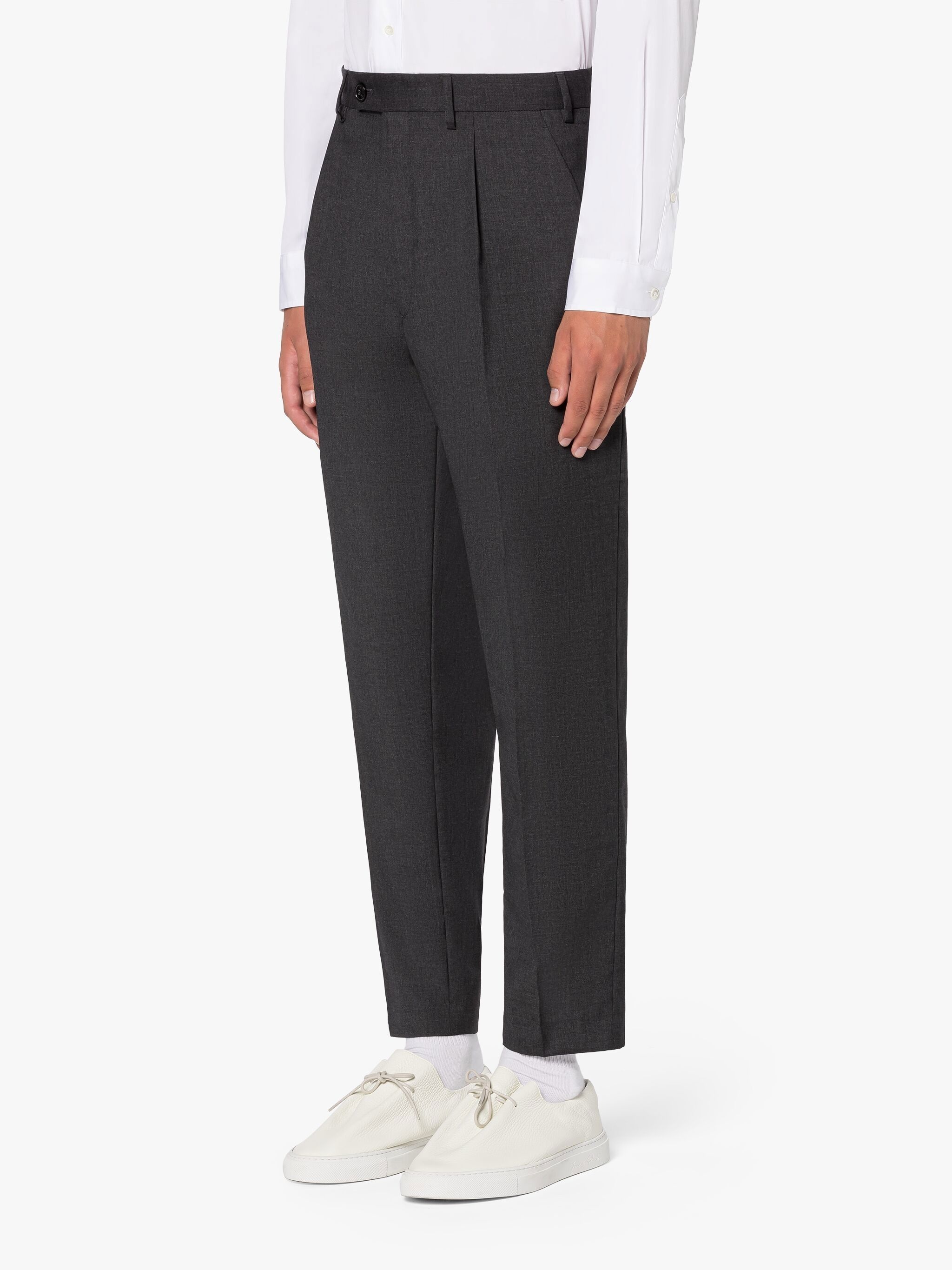 THE STANDARD DARK GREY WOOL TROUSERS - 3