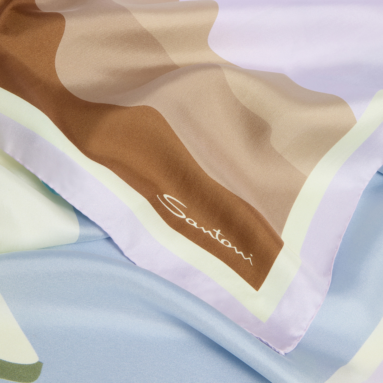 Multicolored silk scarf - 2