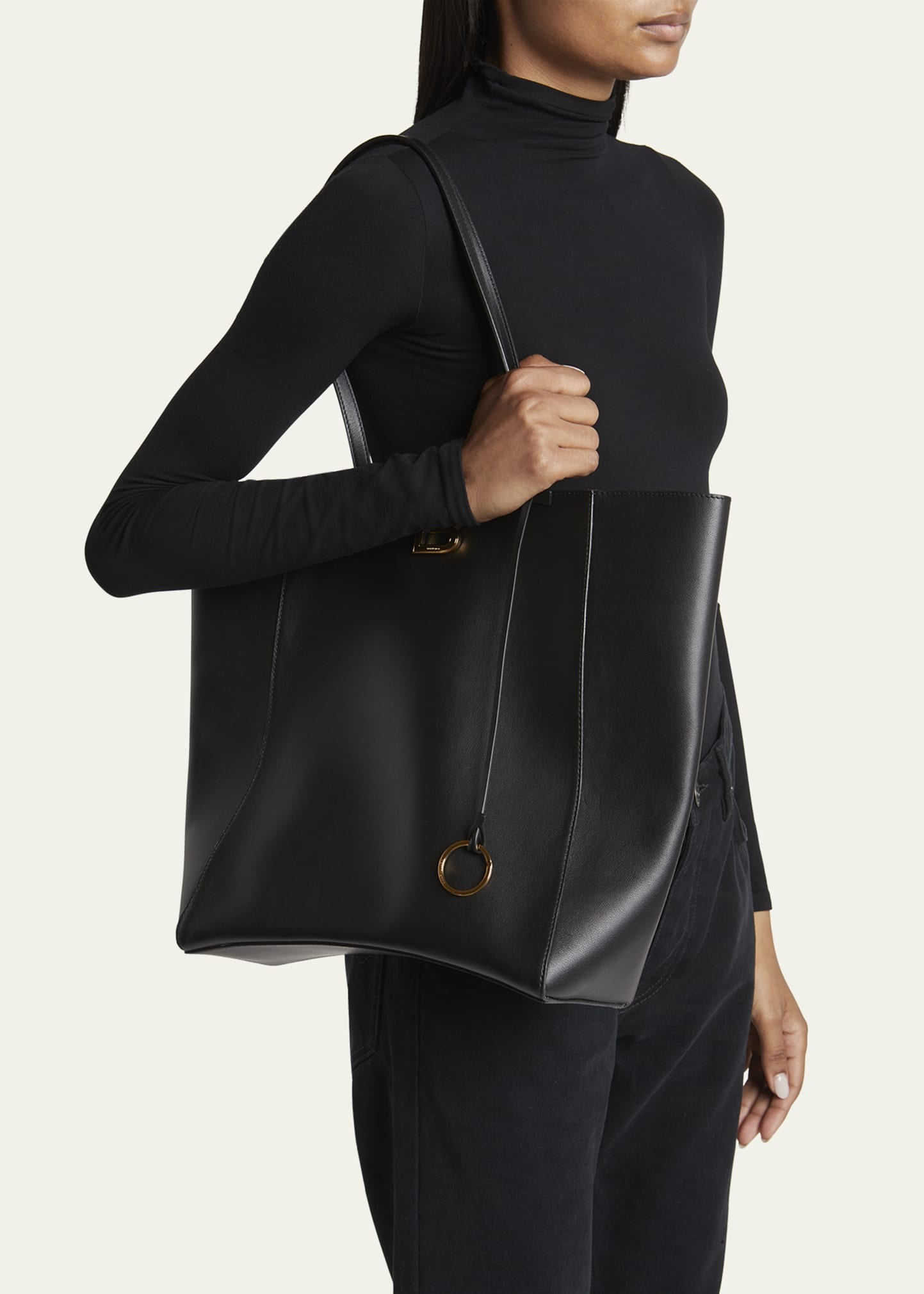Hourglass Large Soft Leather Tote Bag - 2