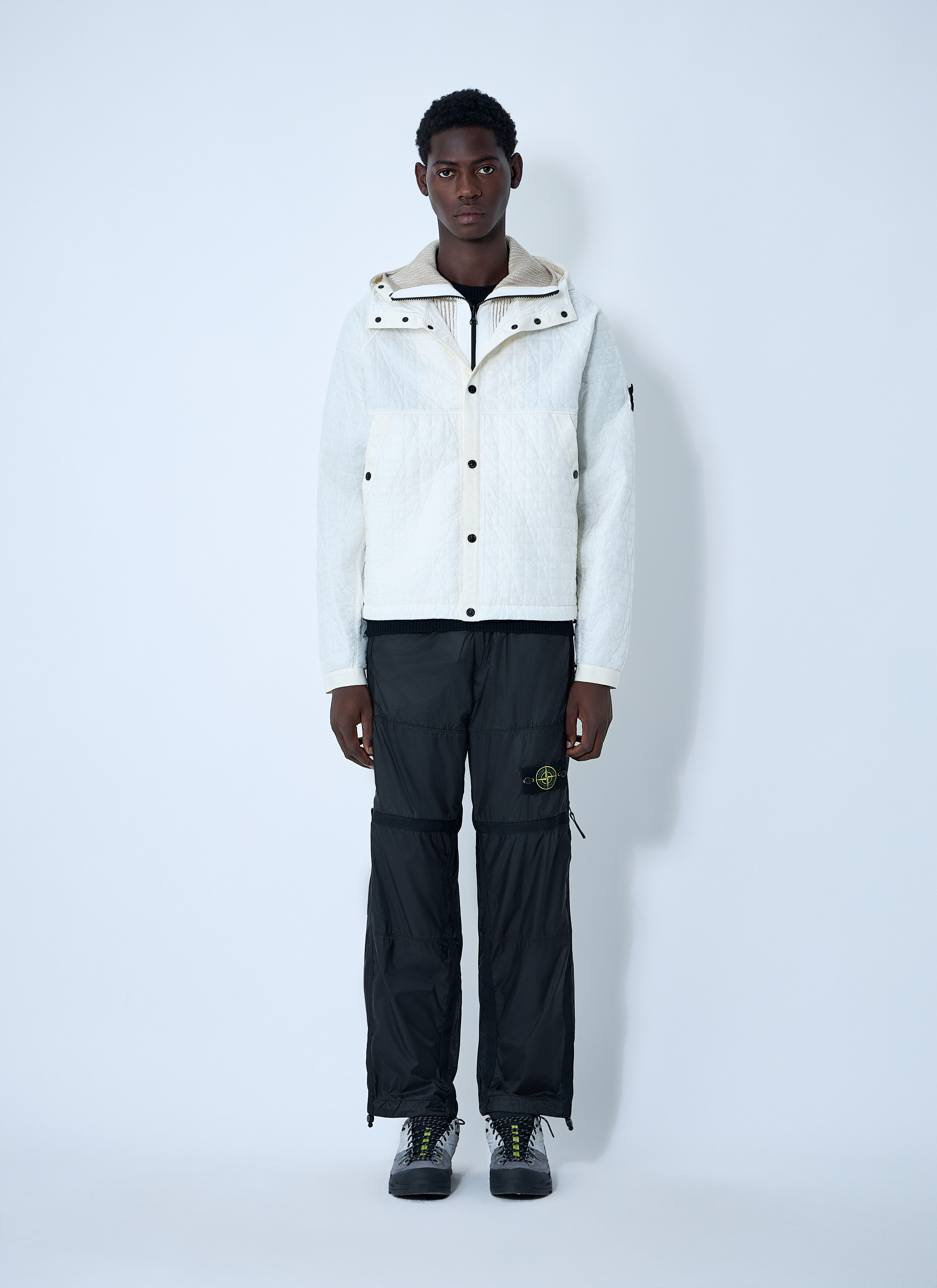 Padded Logo Motif Hooded Jacket - 2