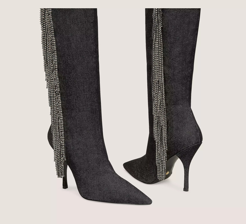 CRYSTAL FRINGE BOOT 3