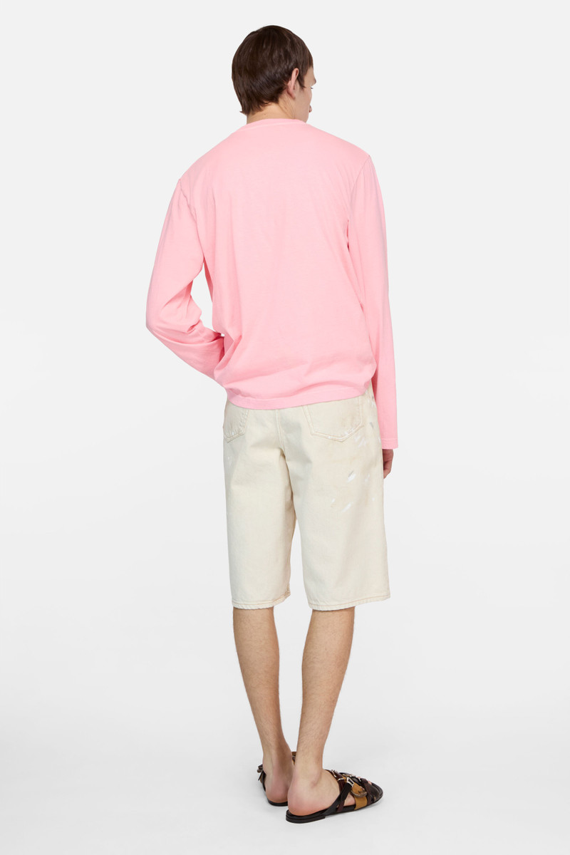 Layered logo t-shirt - Neon Pink 3
