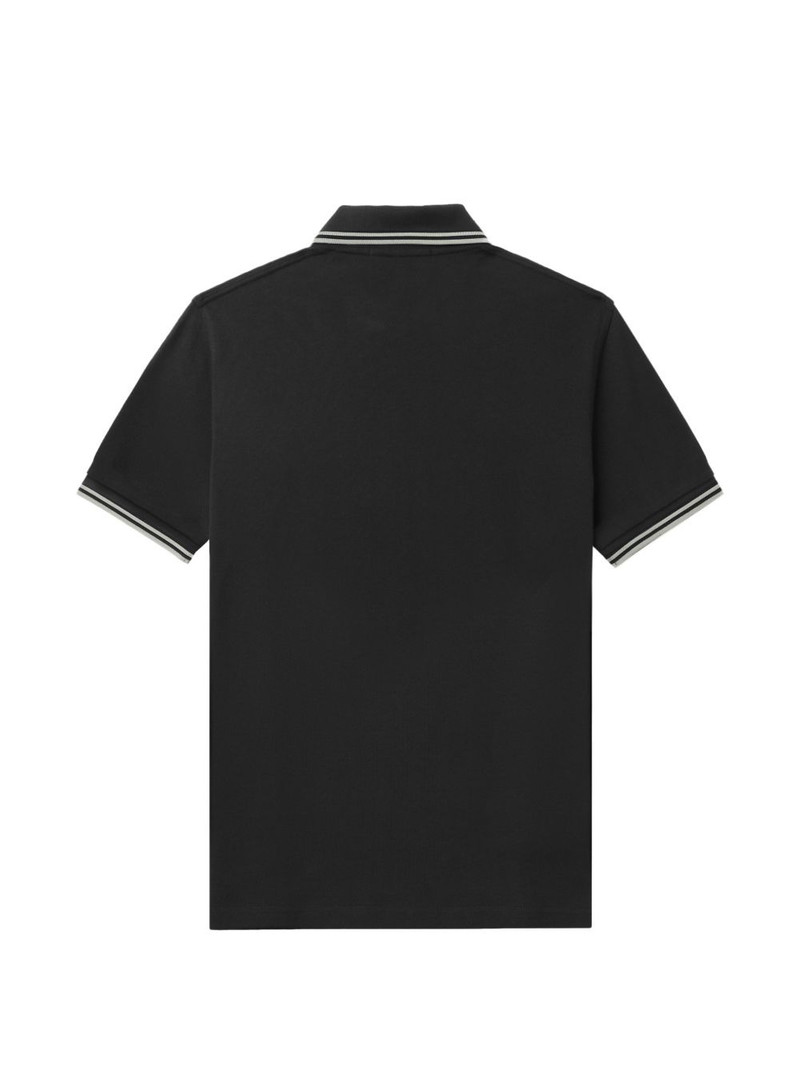 laurel-wreath striped polo shirt 6