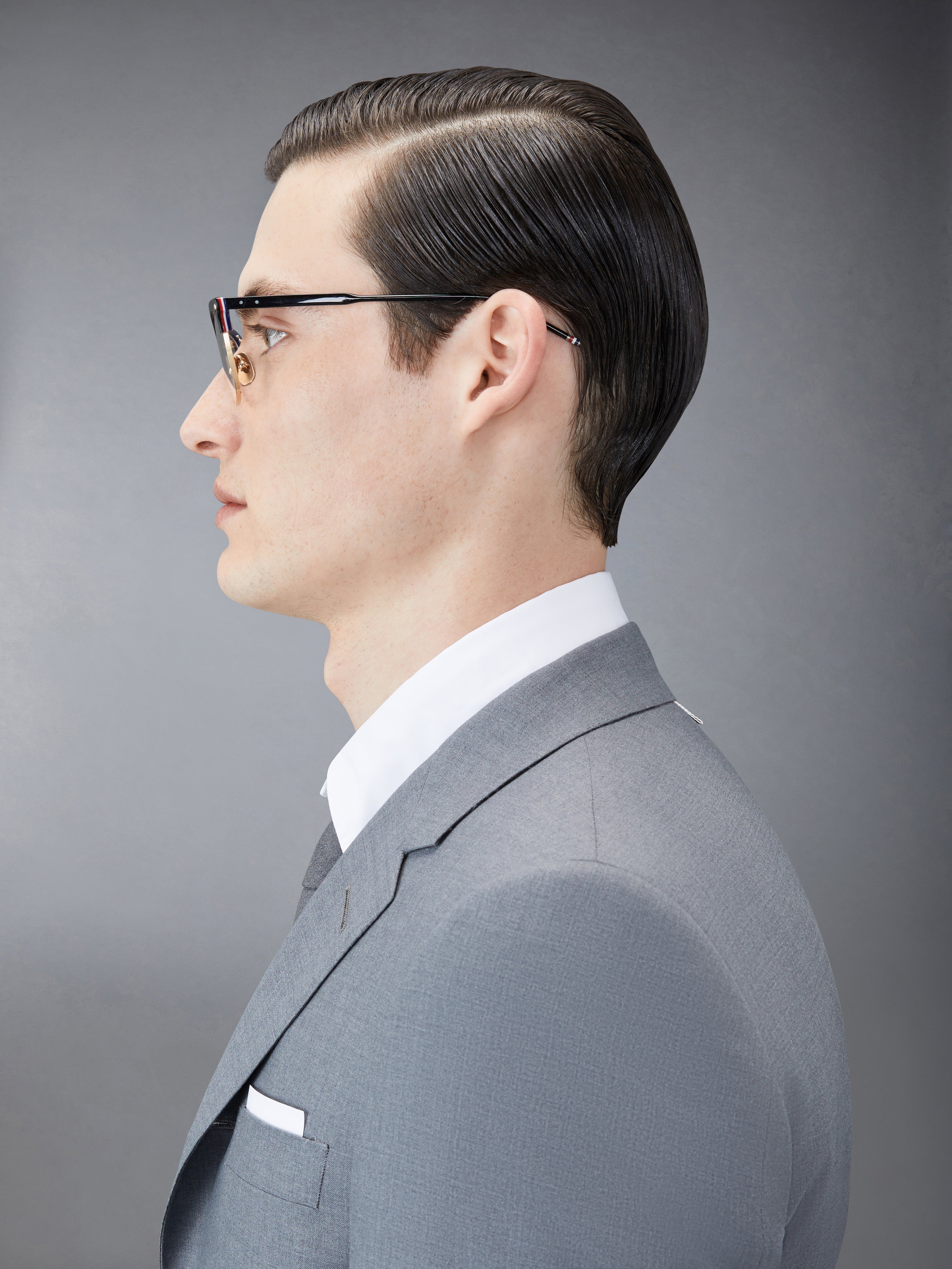 ACETATE AND TITANIUM RECTANGULAR EYEGLASSES - 3