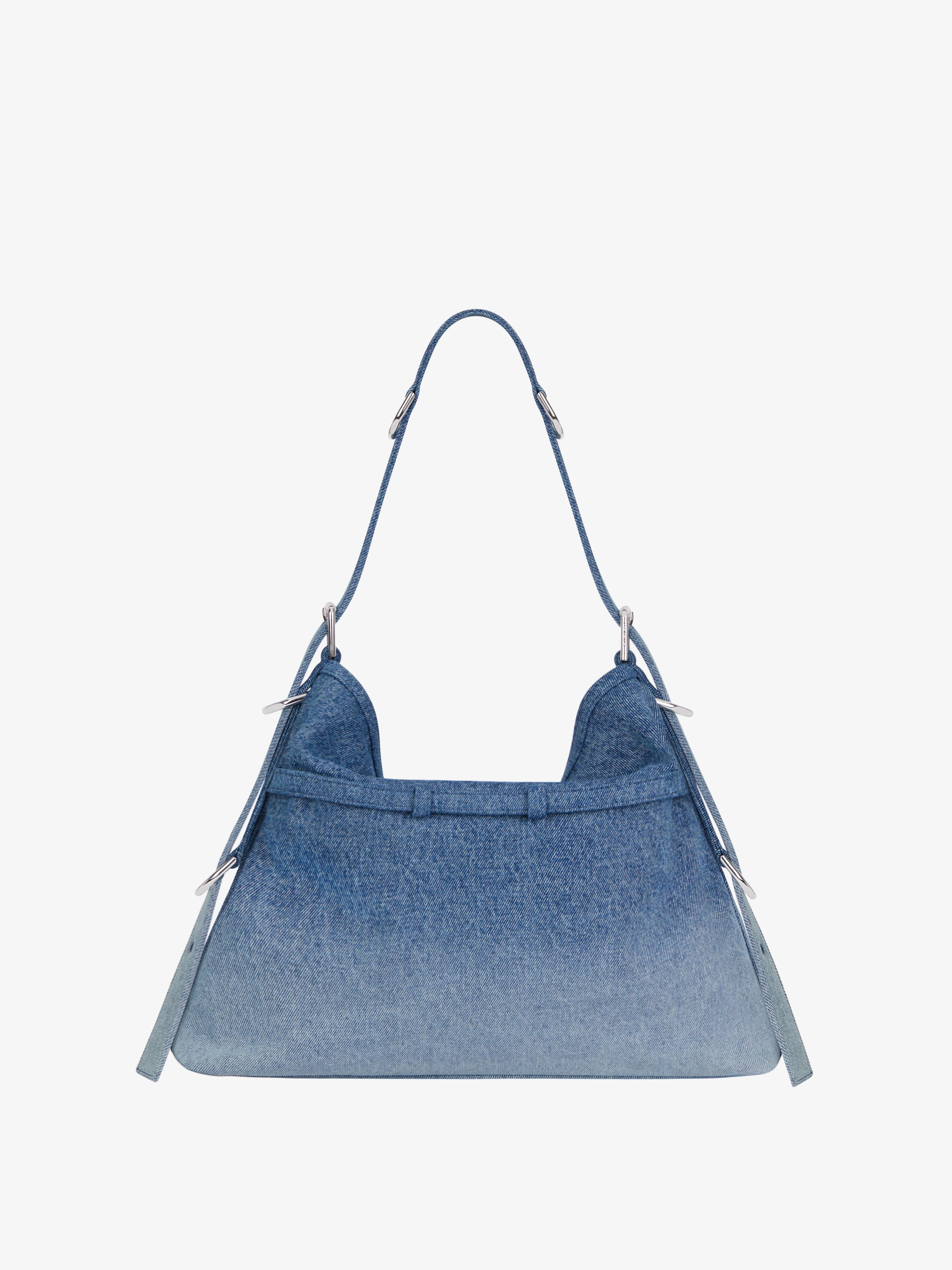 MEDIUM VOYOU BAG IN GRADIENT DENIM - 4