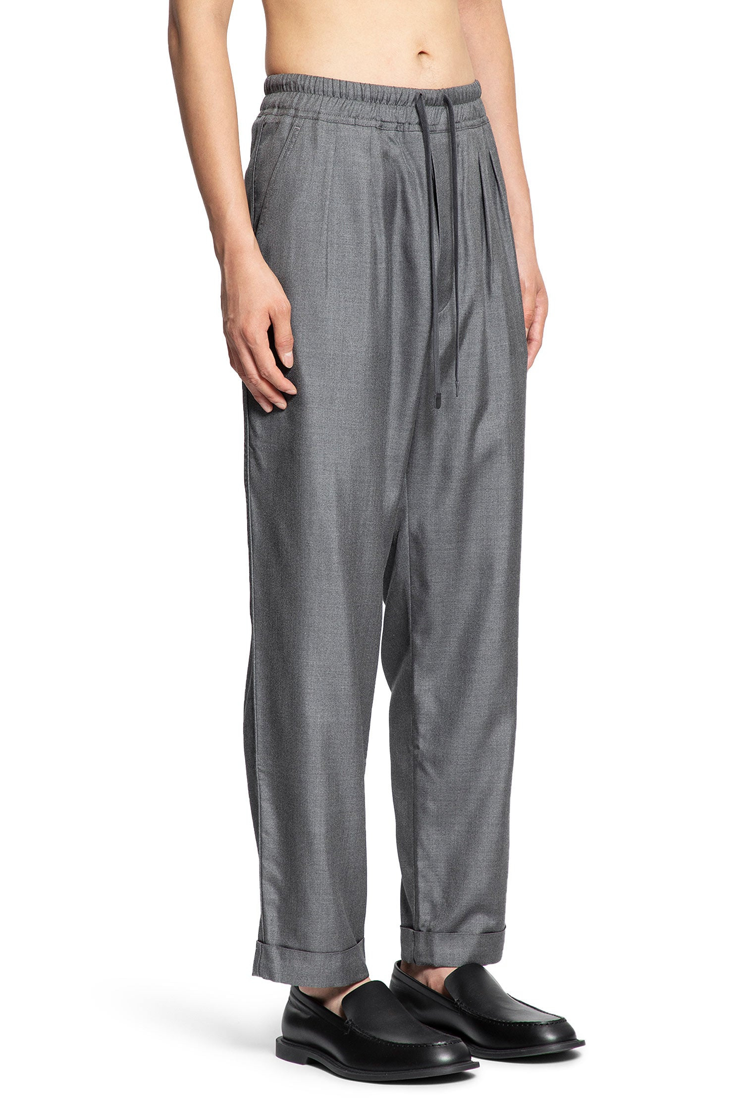 Yarn-Dyed-Silk-Light-Pants - 2