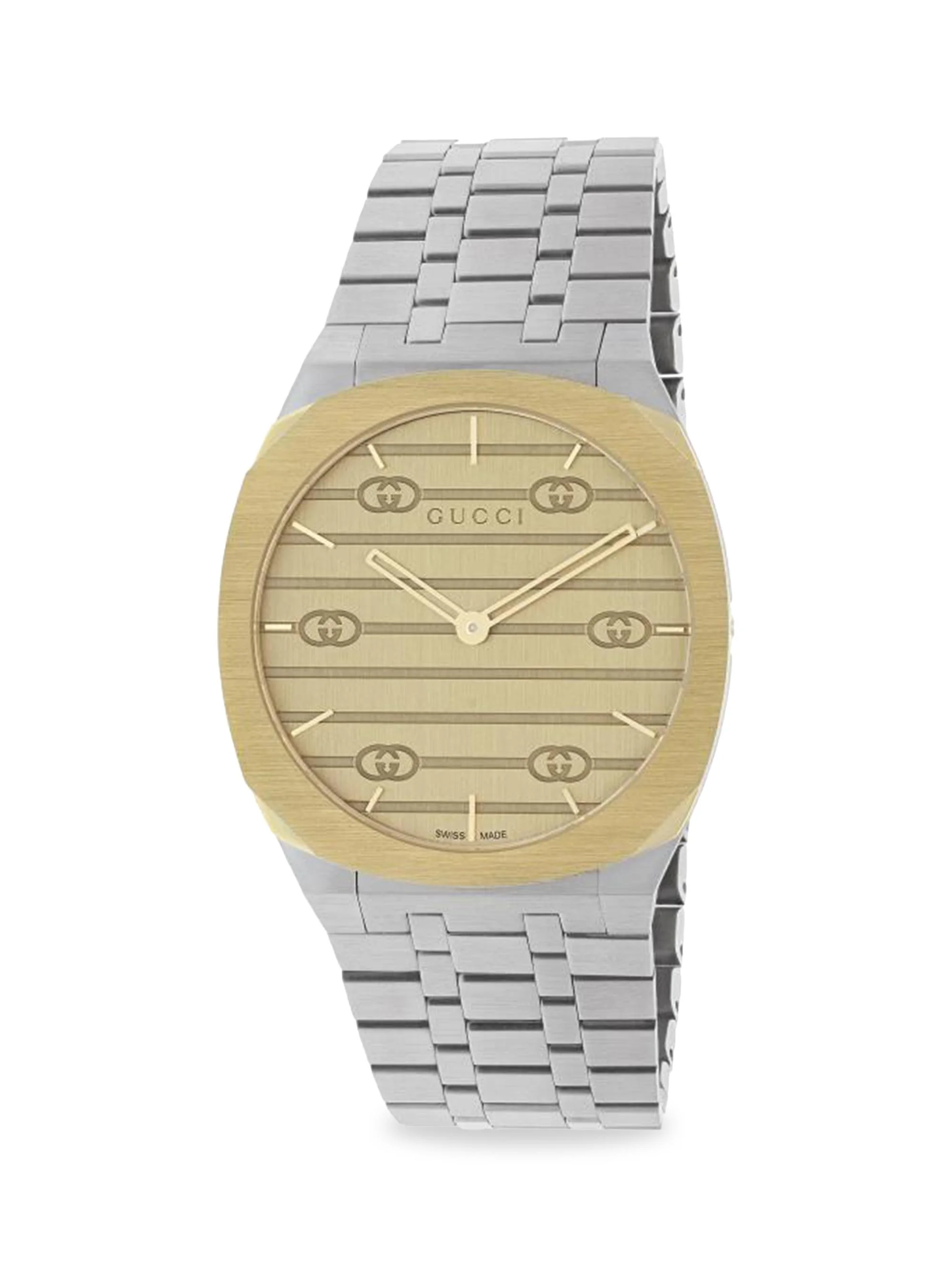 Men's 25H Two-Tone Stainless Steel Bracelet Watch, 34MM - 1