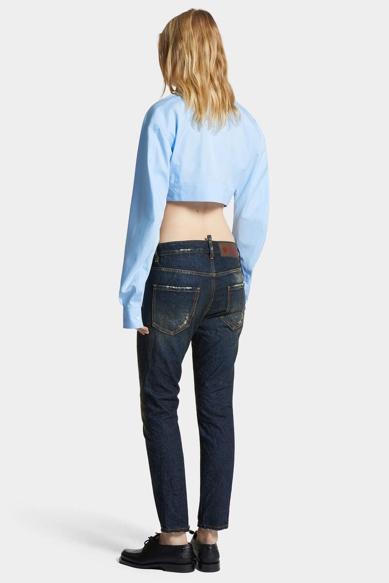 DARK DESERT DUST WASH COOL GIRL JEANS - 4