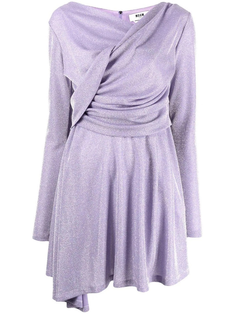 long-sleeved gathered dress 1