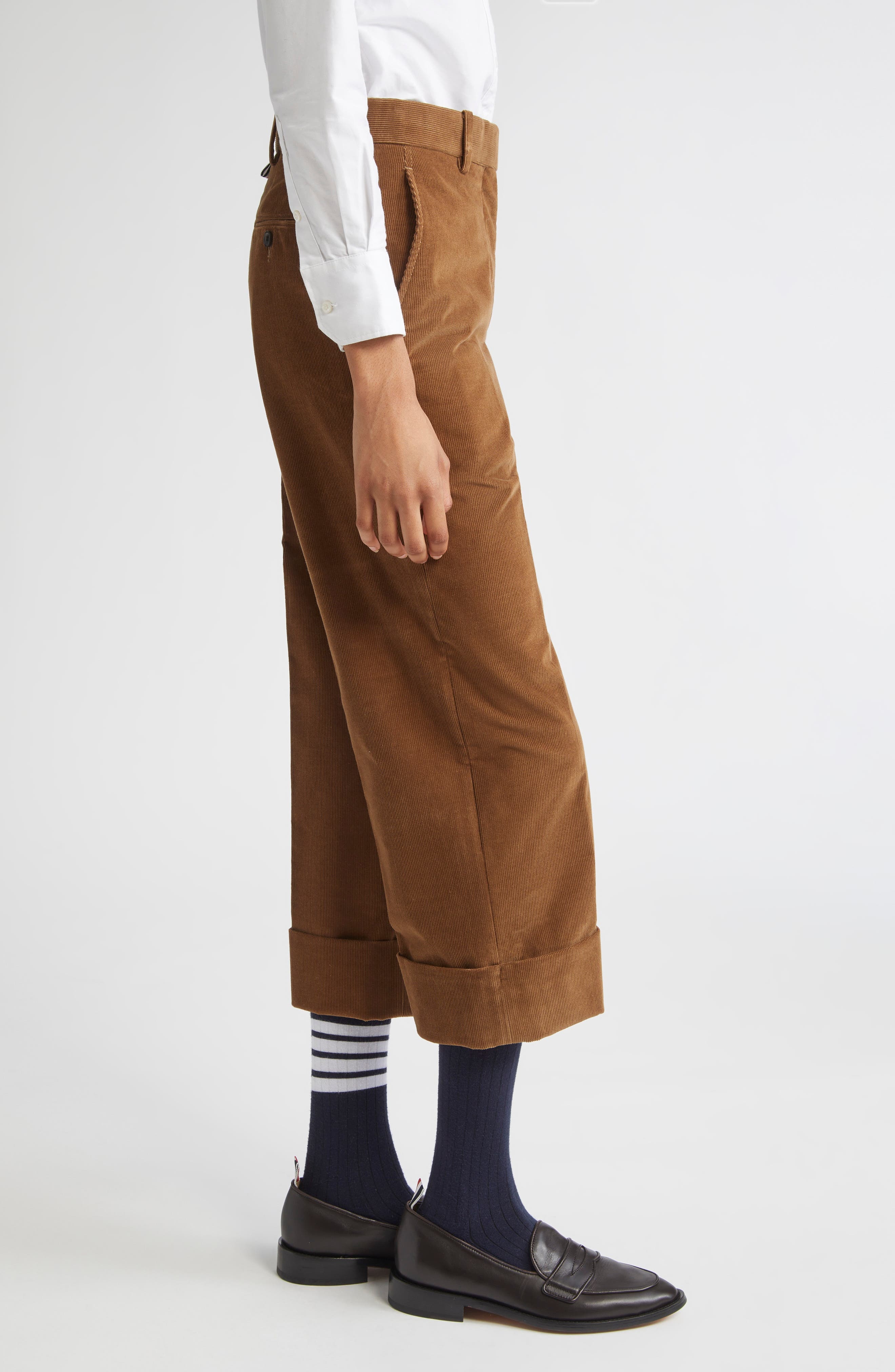 Thom Browne Fit 2 Cuffed Corduroy Pants at Nordstrom - 4