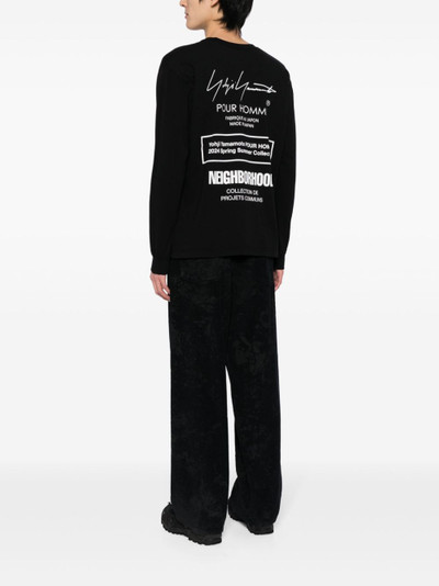 Yohji Yamamoto x NEIGHBORHOOD logo-print cotton T-shirt outlook